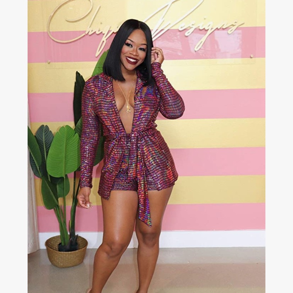 Disco shorts and jacket